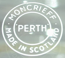 Moncrieff laboratory glass mark.