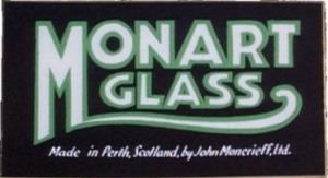 Monart glass showcard type R3
