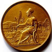 John Moncrieff International exhibition medal 1890