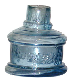 Moncrieff shear top ink bottle blue