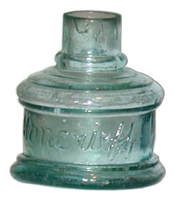 Moncrieff shear top ink bottle aqua