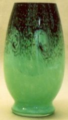 Dial Art Glass vase in Ysart style by Herbert Dreier