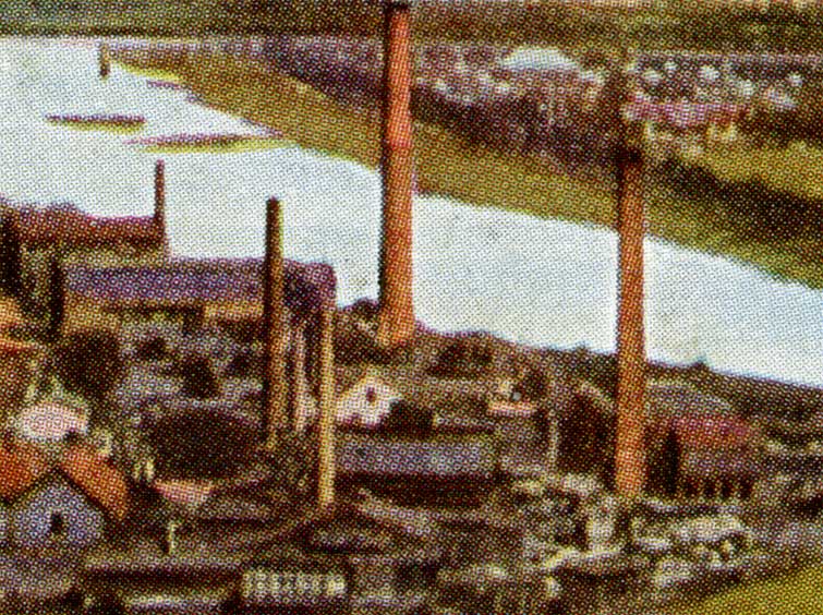 Moncrieff Glassworks Perth Scotland c 1930