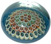 Vasart Y cane Paperweight c1946-56