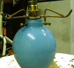 Fake Vasart Glass lamp